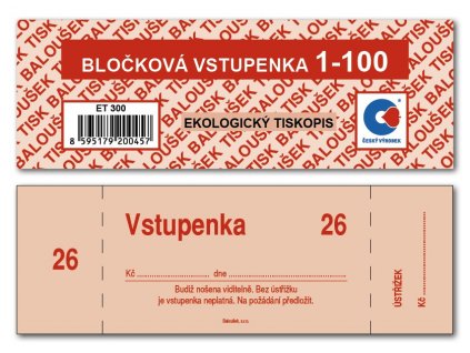 34110 1 blockove vstupenky 1 100 cisel