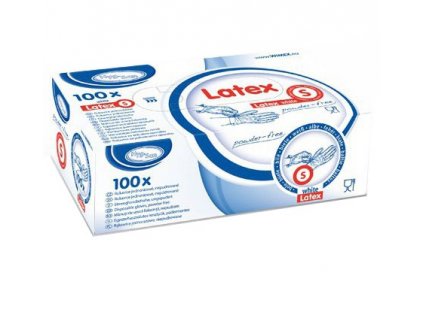 36585 1 rukavice latexove velikost s bile