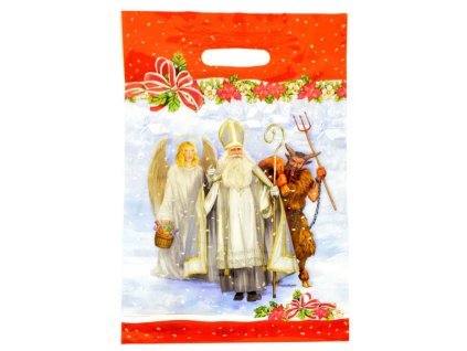 Dárkový sáček Mikuláš s uchem 25x14.5 cm
