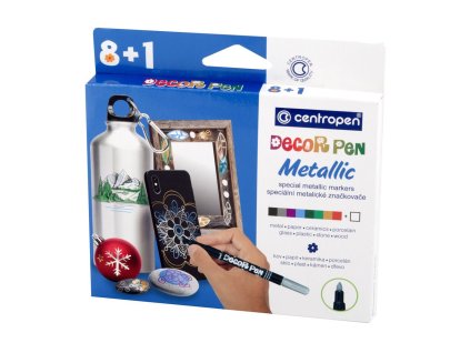 Centropen 2737 Decor Pen Metallic 8+1ks