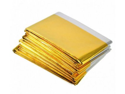 Izotermická fólie zlato/stříbrná 210x160cm