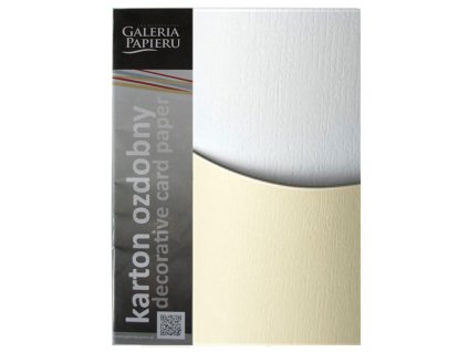 Luxusní karton A4 Rustikal bílý 230g