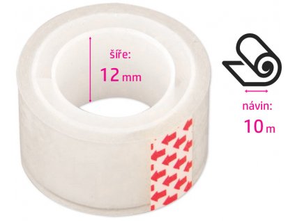 40116 lepici paska transparent 12mm 10m