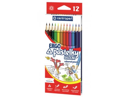 4053 pastelky centropen 9521 12ks trojhranne