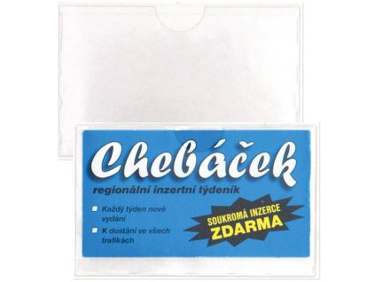4932 1 samolepici kapsa na vizitky 59x95mm horni vkladani