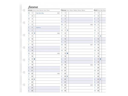FILOFAX Notebook roční plánovací kalendář 2021
