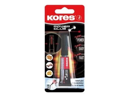 Vteřinové lepidlo Kores Power Glue 3g