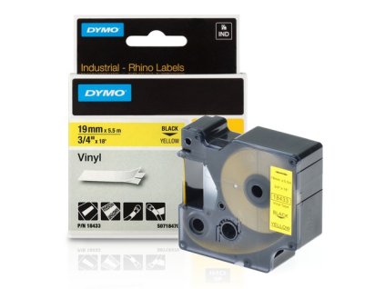 5967 1 dymo paska d1 rhino 19mm 5 5m cerno zluta