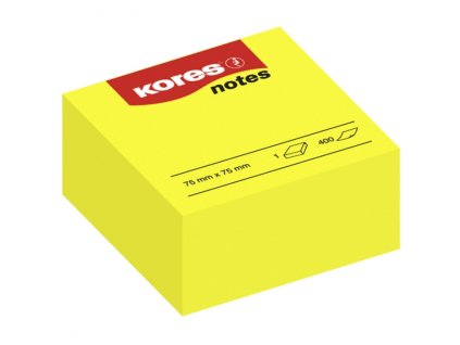 6264 1 blocek kores 75x75mm 450 listu zluty