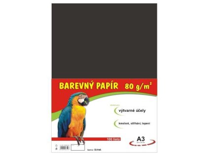 6654 1 barevne papiry a3 80g 100ls cerne