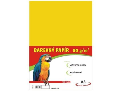 6684 1 barevne papiry a3 80g 100ls zlute