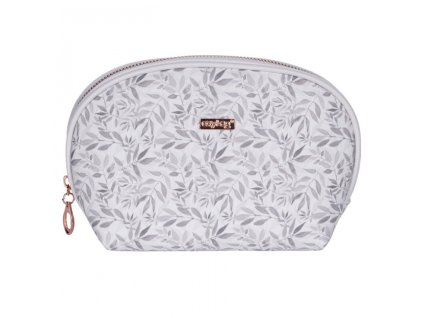 7365 1 kosmeticka taska white leaves kulata