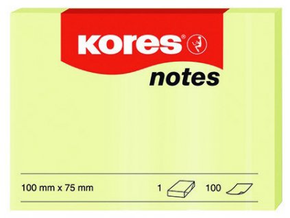 75489 blocek kores 75x100mm 100 listu zluty