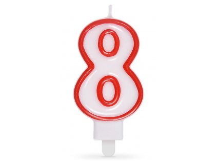 75624 svicka na dort cislice 8