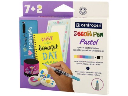 Centropen 2738 Decor Pen 7+2 Pastel