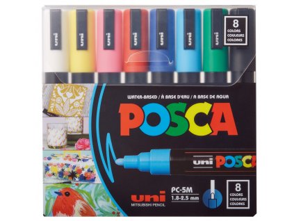 POSCA PC-5M sada 8 barev