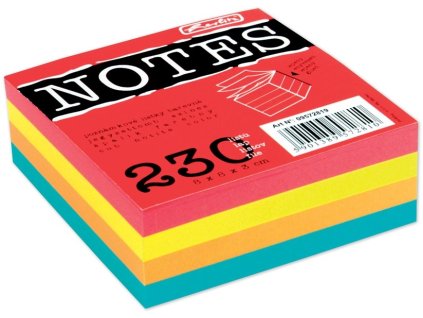 7680 1 kostka herlitz lepena 8x8x3cm 230 listu barevna