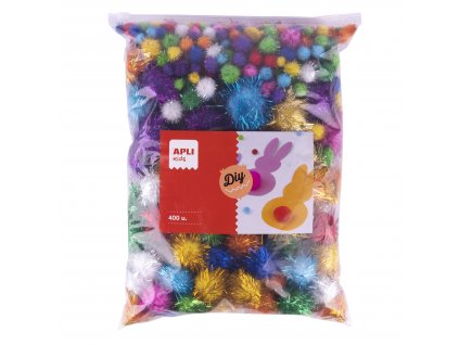 APLI Jumbo pack POM-POM kuličky 400ks