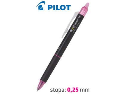 77178 pilot frixion point clicker 0 5mm ruzovy
