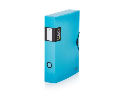 Krabice s gumou Opaline Frosty Maxi modrá A4 60mm
