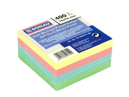 7791 1 blocek donau 76x76mm 400 listu pastel