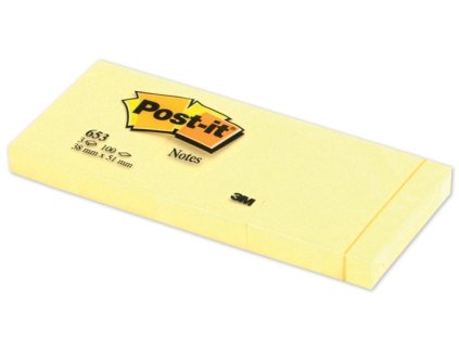 7803 1 blocek post it 653 38x51mm 3x100 listu zluty