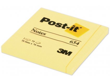 Bloček POST-IT 654 76x76mm 100 listů žlutý