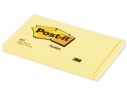 Bloček POST-IT 654 76x127mm 100 listů žlutý
