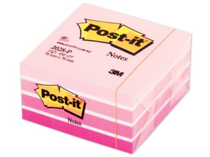 7839 1 blocek post it 2028 76x76mm 450 listu ruzovy