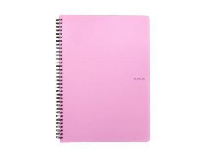 Kroužkový blok A5 PP PASTELINI růžová