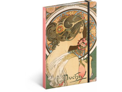 81618 notes alfons mucha petrklic linkovany 13x21cm