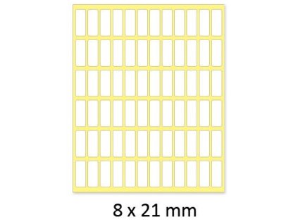 8583 1 etikety a6 8x21mm 10 listu