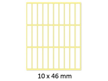 8586 1 etikety a6 10x46mm 10 listu