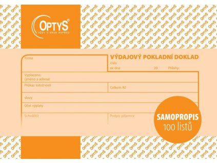 Výdajový doklad A6 1083