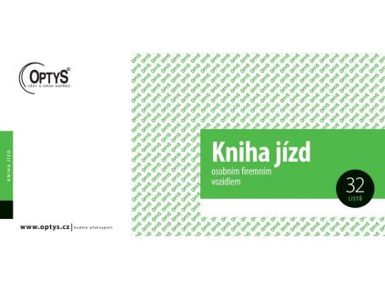 8787 kniha jizd firemniho vozidla 21x10cm 1171