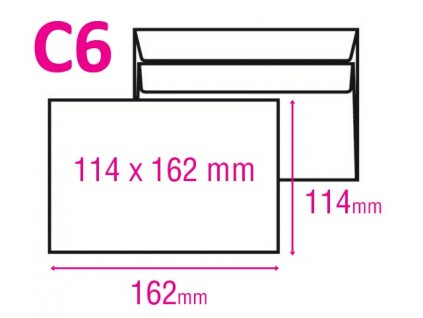 Obálka C6 samolepicí