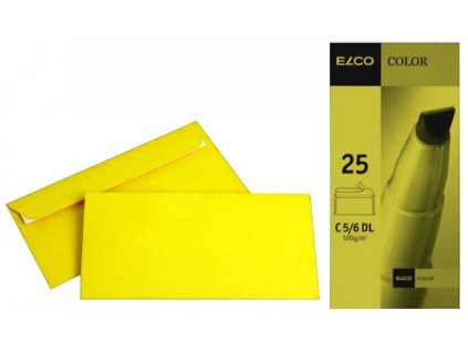 Obálka ELCO C5/6 DL žlutá 25ks
