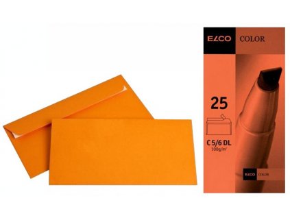 Obálka ELCO C5/6 DL oranžová 25ks