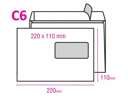 Obálka ELCO C5 samolepicí okénko vpravo 500ks