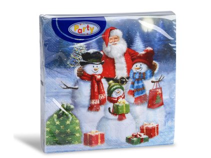 Ubrousky papírové 3-vrstvé 20ks Santa