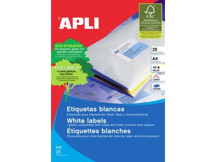 9297 1 etikety a4 apli 105x37mm 25 listu