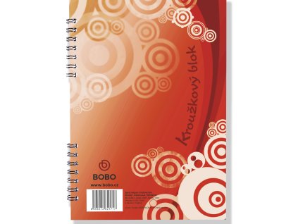 Kroužkový blok BOBO A5 40 listů linkovaný
