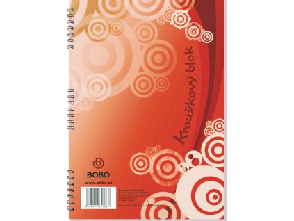 Kroužkový blok BOBO A4 40 listů linkovaný