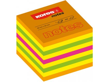 9825 1 blocek kores cubo summer 75x75mm 450 listu neon