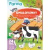 Omalovánky A4 se samolepkami Farma