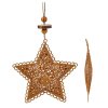 Vánoční závěs plechový hvězda,stromek2