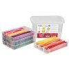 Pastelky trojboké RICO, tuha průměr 3 mm, 216 ks (18 x 12 barev), PP box