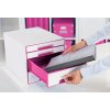 18744 4 zasuvkovy box leitz wow cube 4 ruzovy