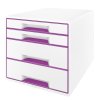 18756 1 zasuvkovy box leitz wow cube 4 purpurovy