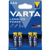 Alkalické baterie VARTA Longlife Power AAA 4ks